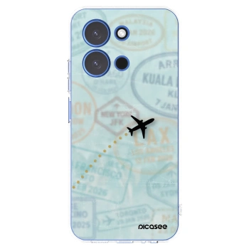 Picasee silikonowe przeźroczyste etui na Xiaomi Redmi 15C 4G - FLIGHT PATH