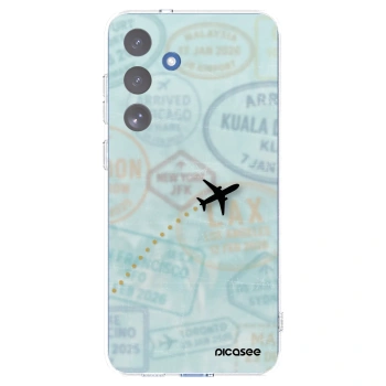 Picasee silikonowe przeźroczyste etui na Samsung Galaxy S25 FE 5G - FLIGHT PATH