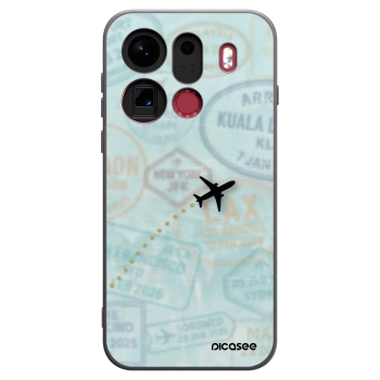 Picasee silikonowe czarne etui na OPPO Find X9 Pro - FLIGHT PATH