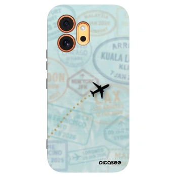 Picasee silikonowe czarne etui na Honor 600 - FLIGHT PATH
