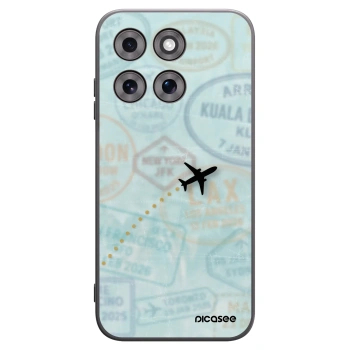 Picasee silikonowe czarne etui na Motorola Moto G77 - FLIGHT PATH