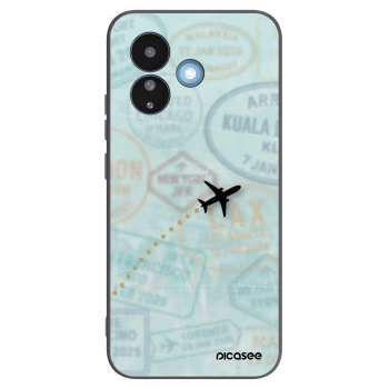 Picasee silikonowe czarne etui na Xiaomi Redmi Note 17 Pro 5G - FLIGHT PATH
