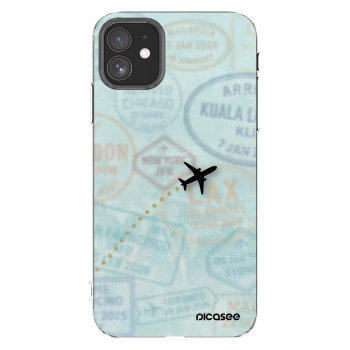 Picasee silikonowe przeźroczyste etui na Apple iPhone 11 - FLIGHT PATH