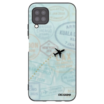 Picasee silikonowe czarne etui na Huawei P40 Lite - FLIGHT PATH