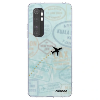 Picasee silikonowe przeźroczyste etui na Xiaomi Mi Note 10 Lite - FLIGHT PATH
