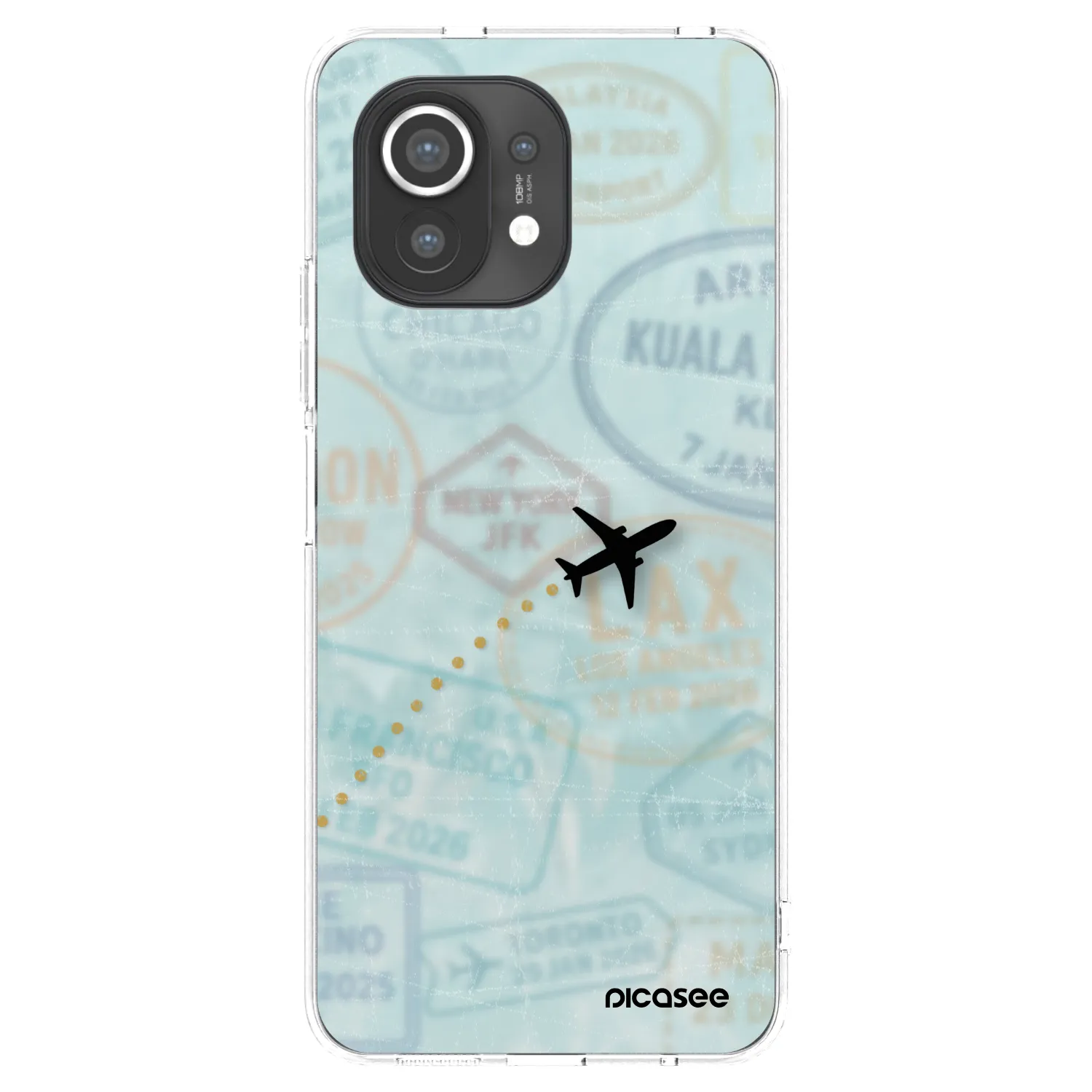 Picasee silikonowe przeźroczyste etui na Xiaomi Mi 11 - FLIGHT PATH