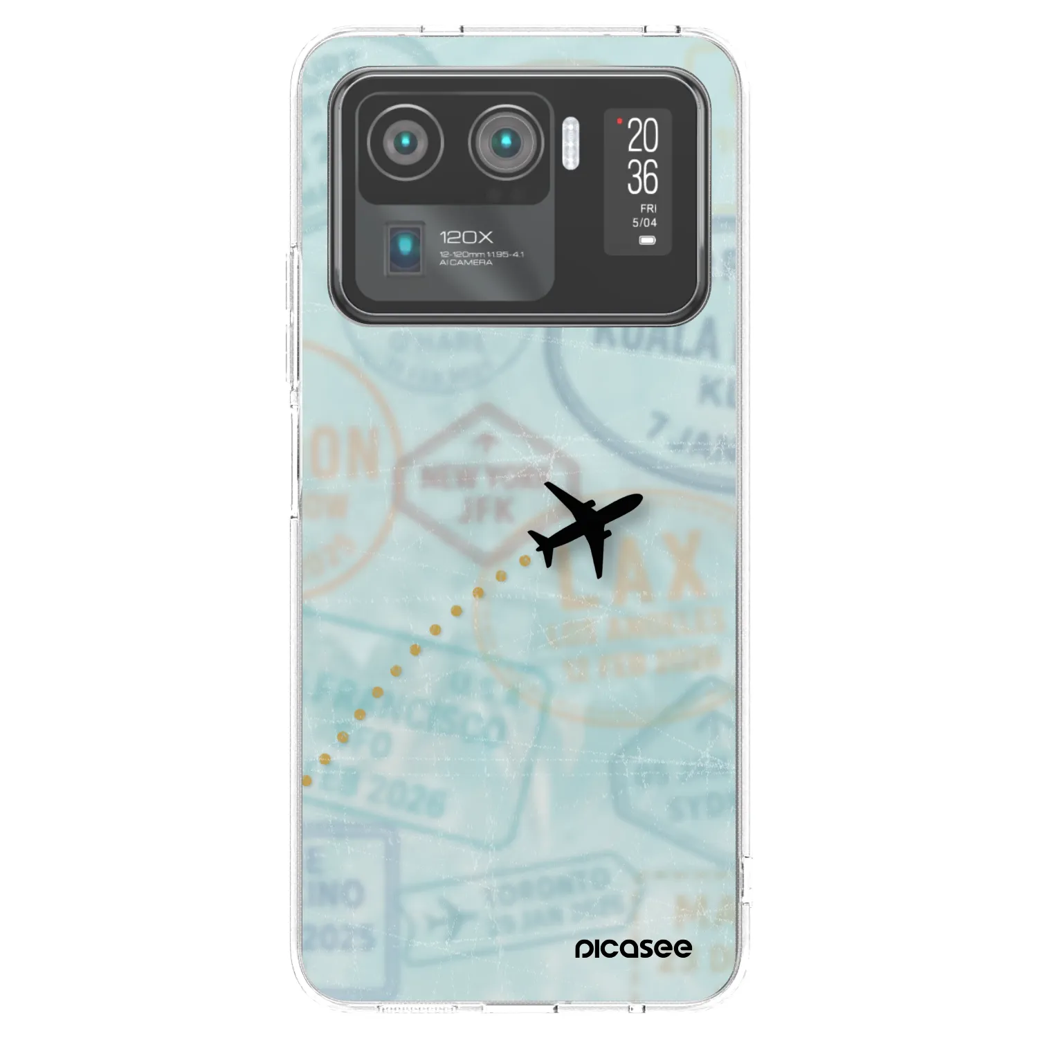 Picasee silikonowe przeźroczyste etui na Xiaomi Mi 11 Ultra - FLIGHT PATH