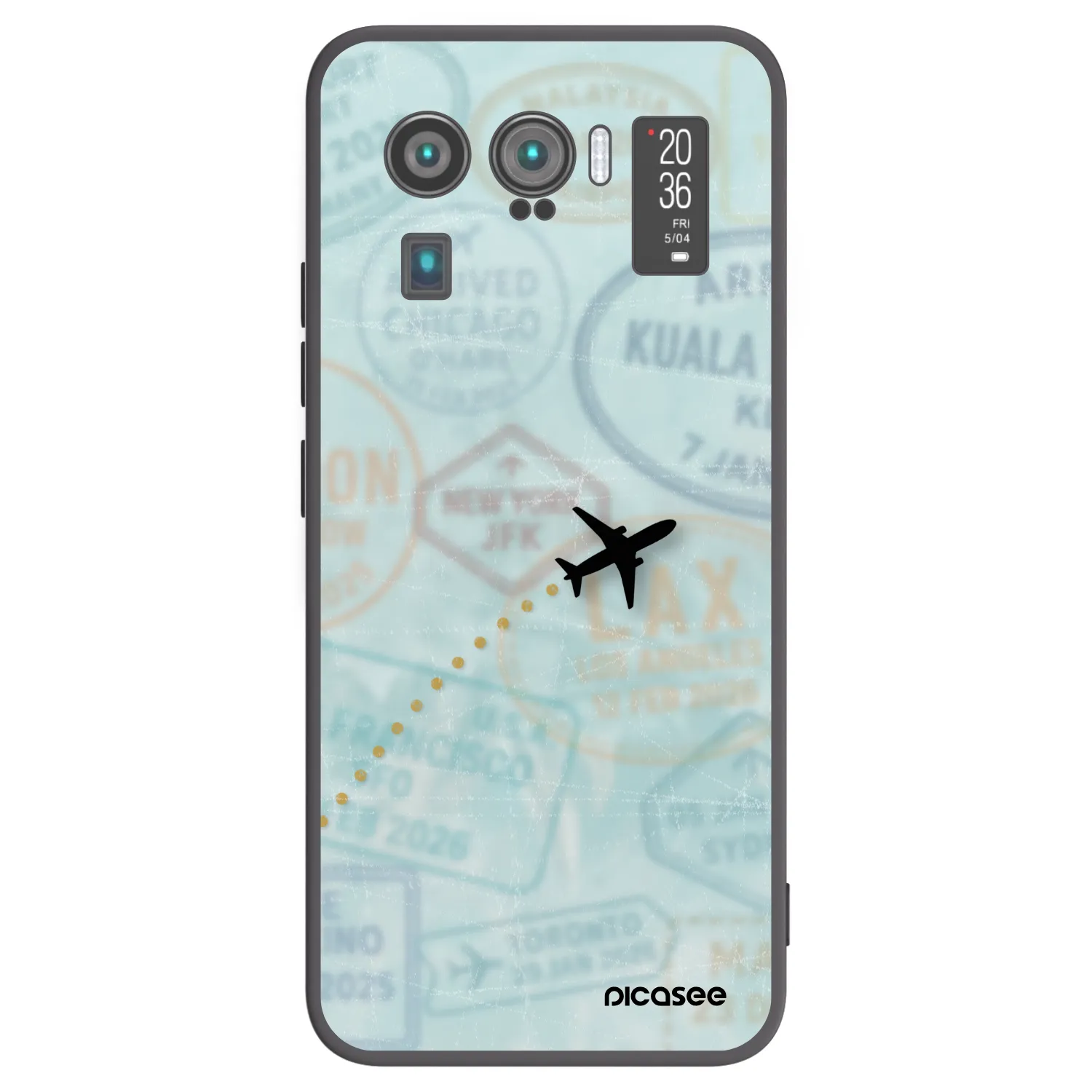 Picasee silikonowe czarne etui na Xiaomi Mi 11 Ultra - FLIGHT PATH