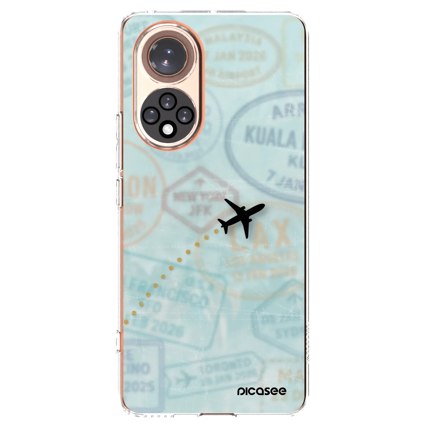Picasee silikonowe przeźroczyste etui na Honor 50 5G - FLIGHT PATH