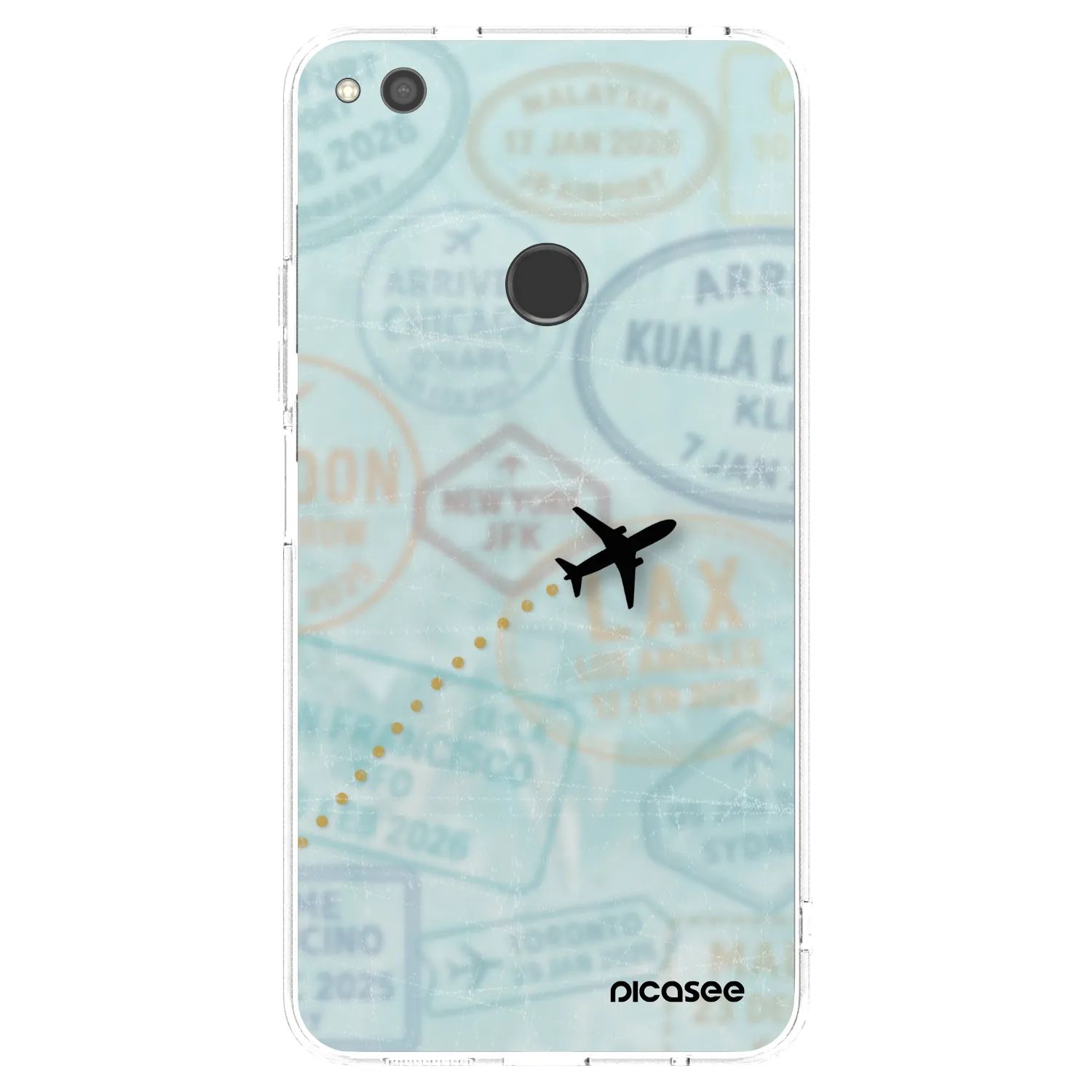 Picasee silikonowe przeźroczyste etui na Huawei P9 Lite 2017 - FLIGHT PATH