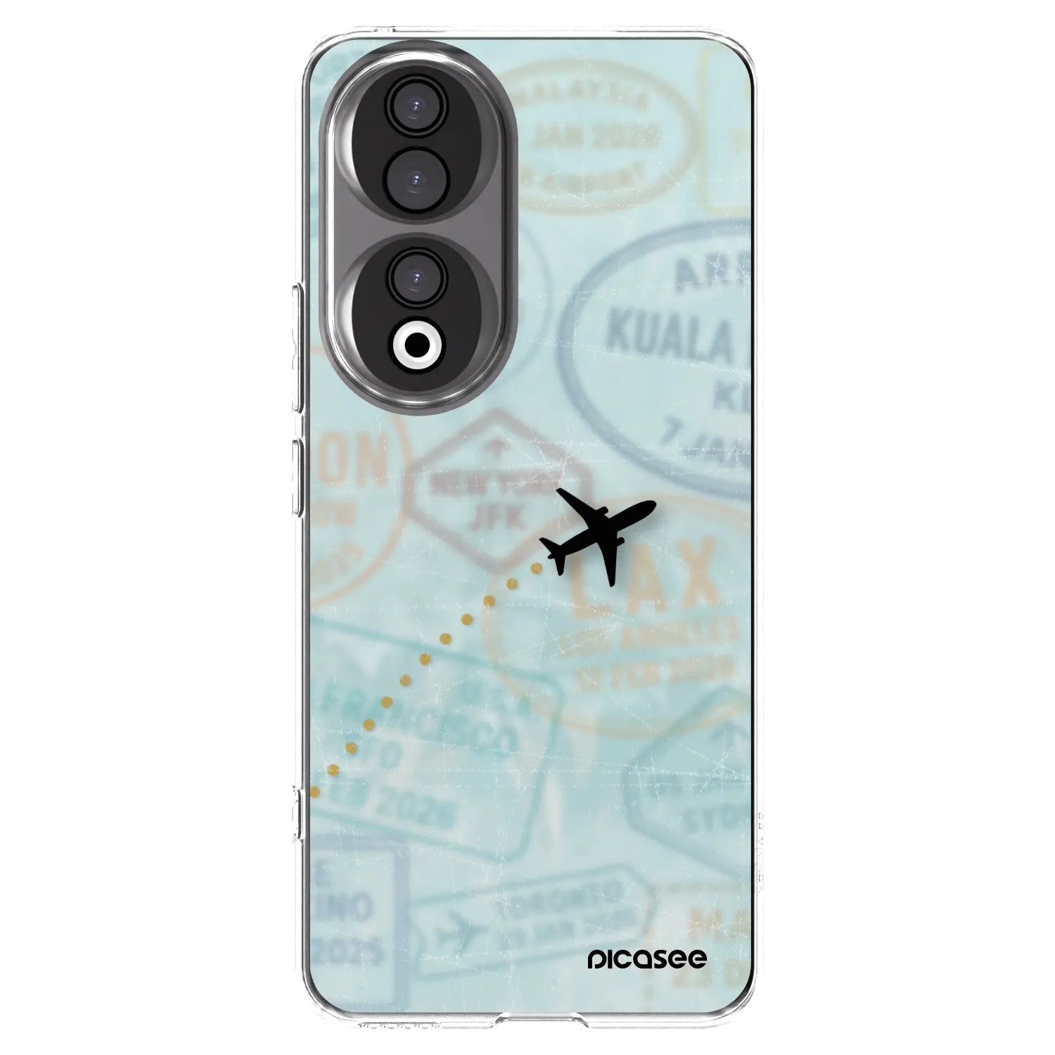 Picasee silikonowe przeźroczyste etui na Honor 90 5G - FLIGHT PATH