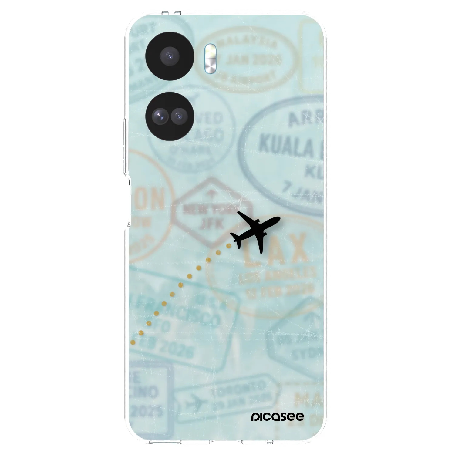 Picasee silikonowe przeźroczyste etui na Honor 90 Lite 5G - FLIGHT PATH