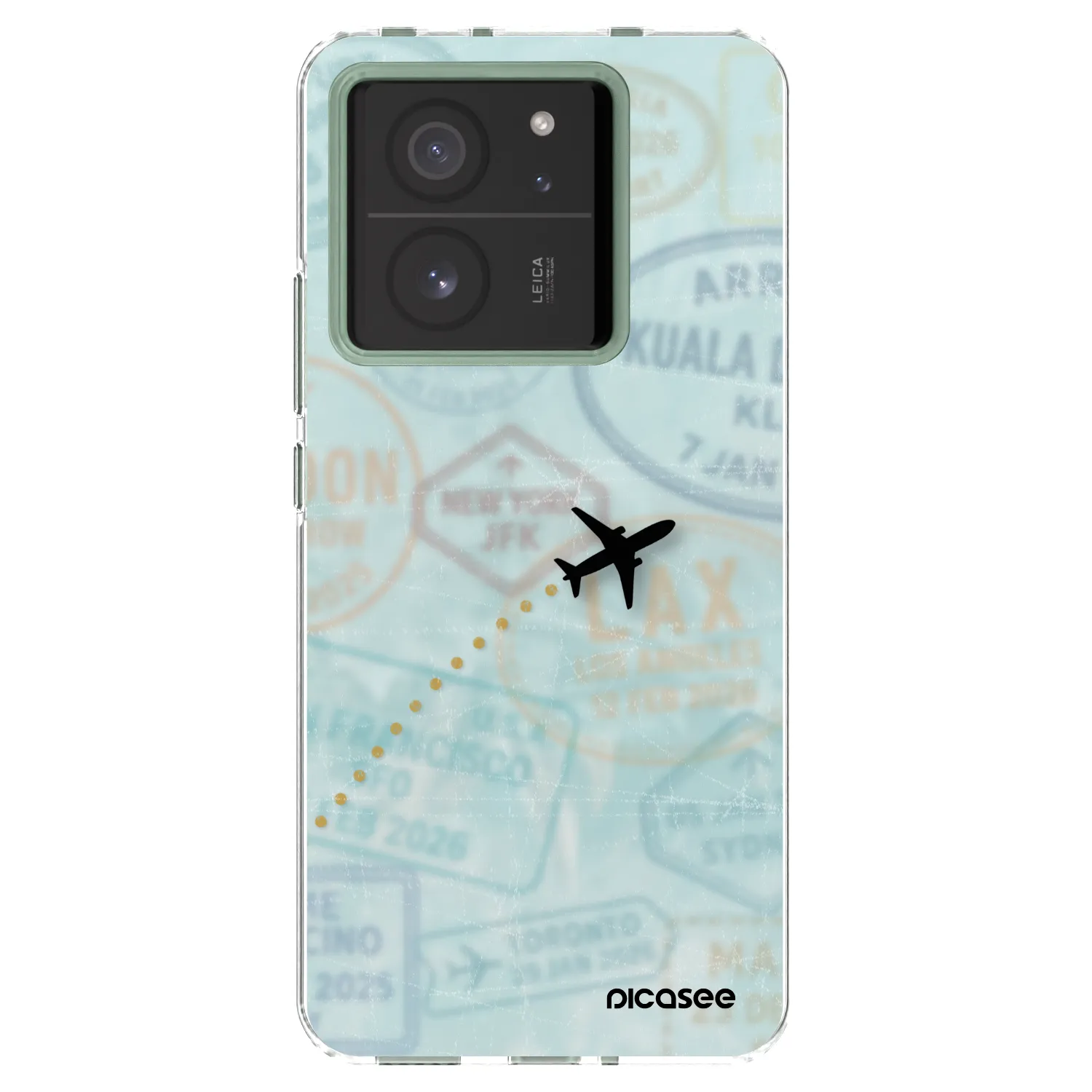 Picasee silikonowe przeźroczyste etui na Xiaomi 13T Pro - FLIGHT PATH