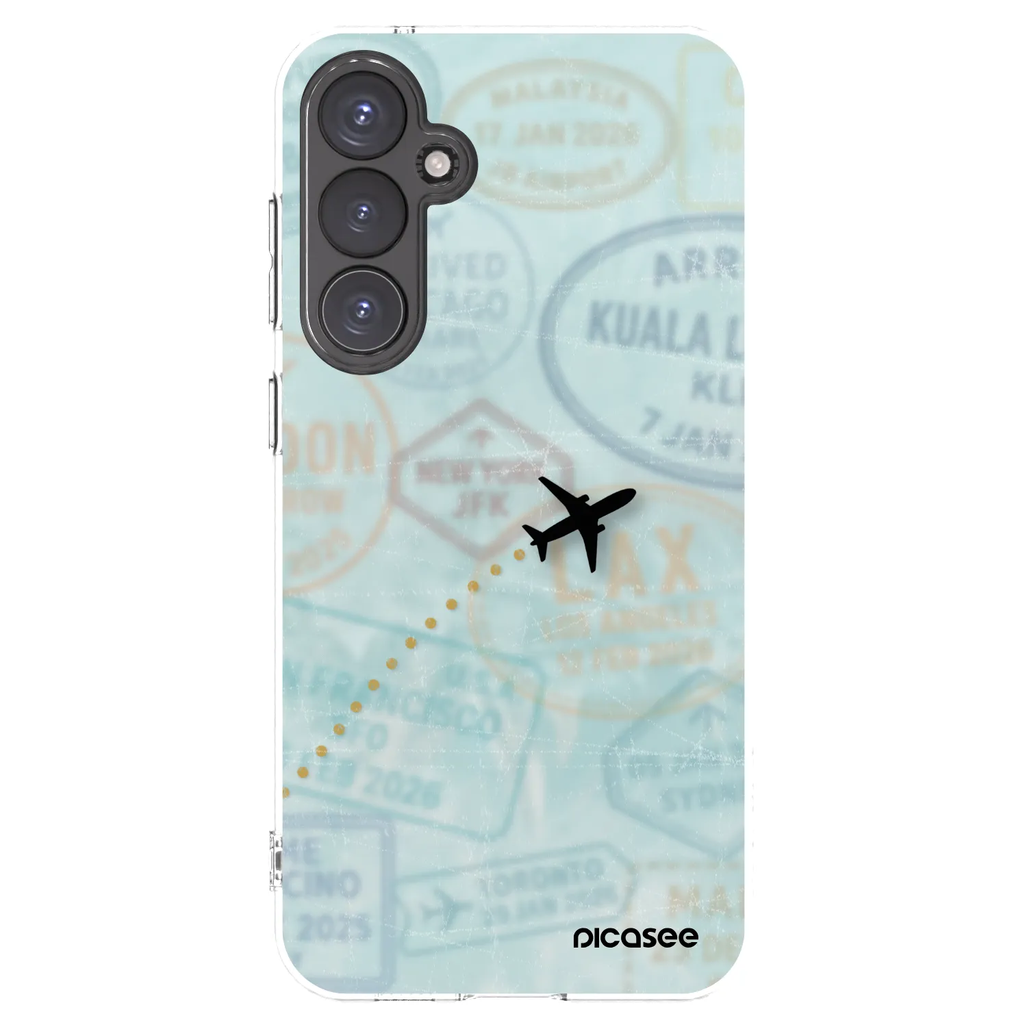 Picasee silikonowe przeźroczyste etui na Samsung Galaxy S23 FE S711B - FLIGHT PATH