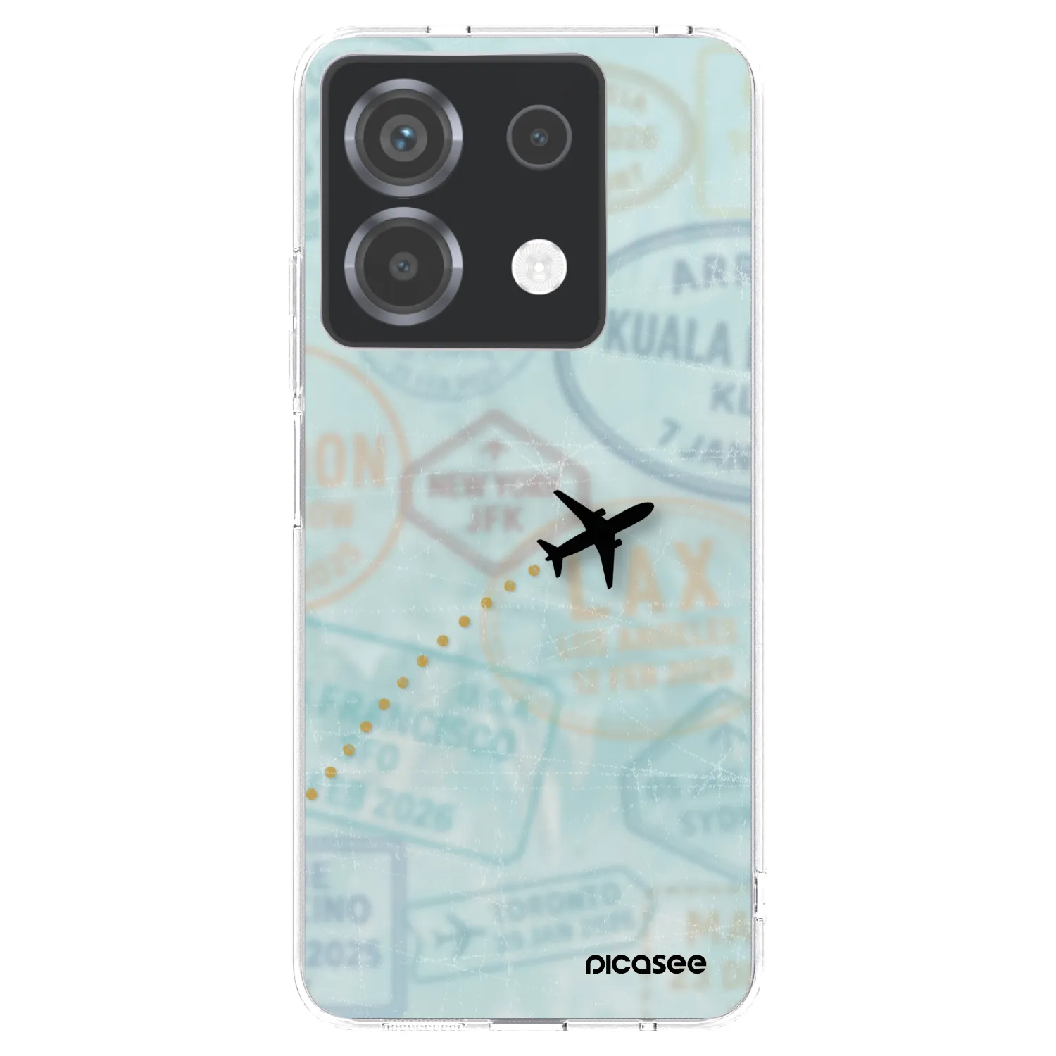 Picasee silikonowe przeźroczyste etui na Xiaomi Poco X6 - FLIGHT PATH