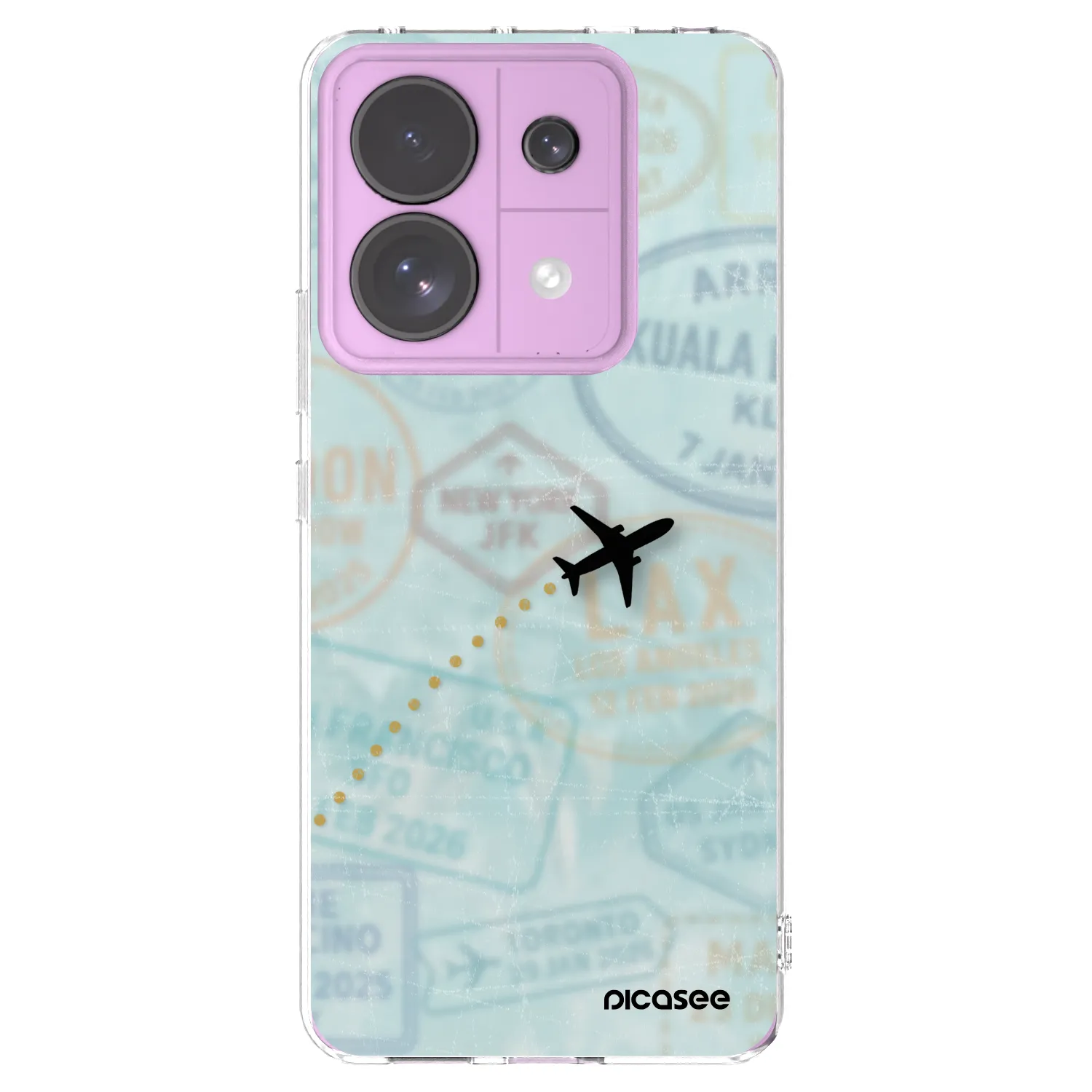 Picasee silikonowe przeźroczyste etui na Xiaomi Redmi Note 13 Pro 5G - FLIGHT PATH