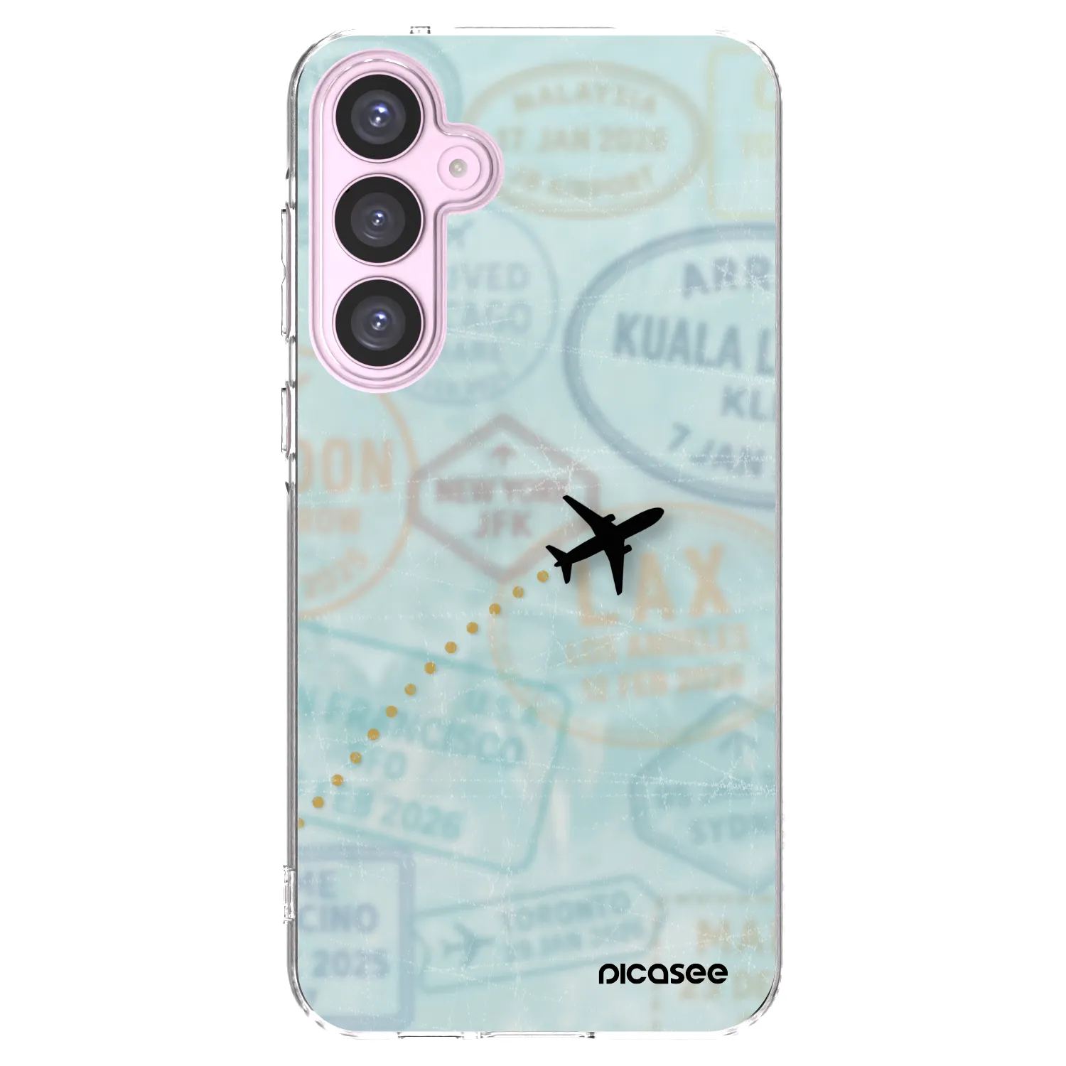 Picasee silikonowe przeźroczyste etui na Samsung Galaxy A55 5G A556B - FLIGHT PATH