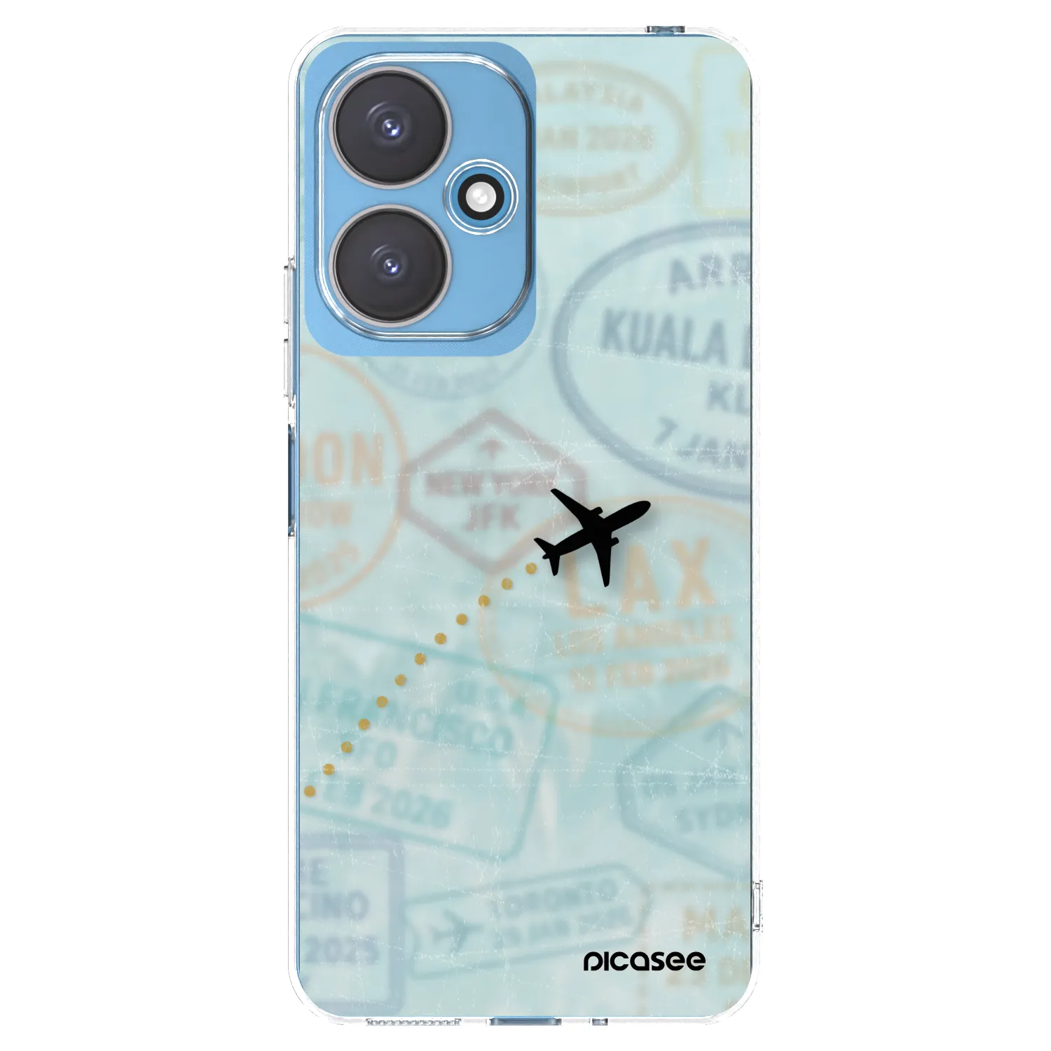 Picasee silikonowe przeźroczyste etui na Xiaomi Redmi 13C 5G - FLIGHT PATH