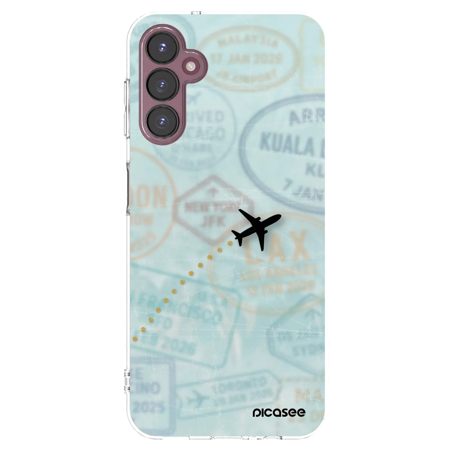 Picasee silikonowe przeźroczyste etui na Samsung Galaxy A05s A057G - FLIGHT PATH