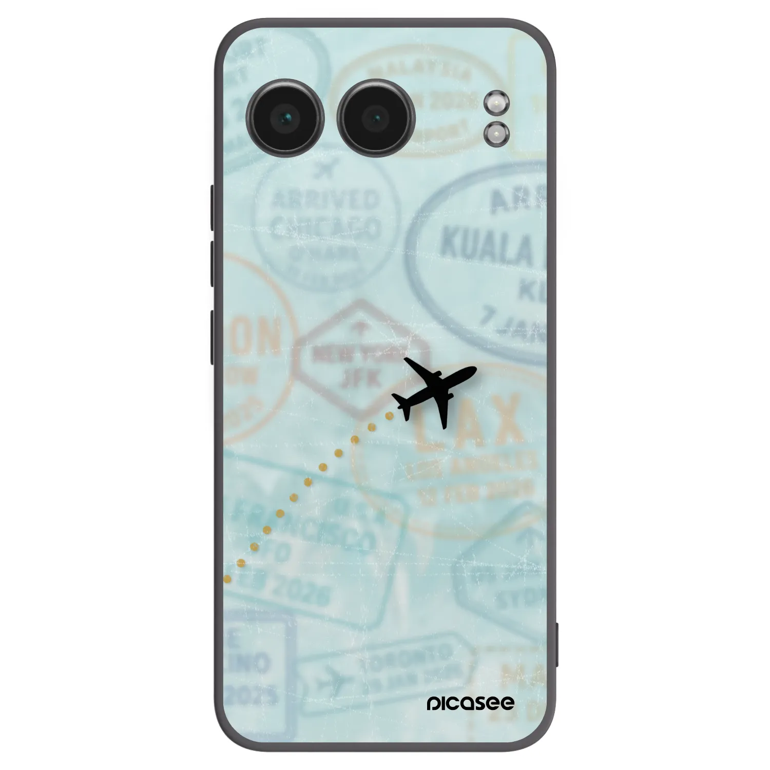 Picasee silikonowe czarne etui na OnePlus Nord 4 - FLIGHT PATH