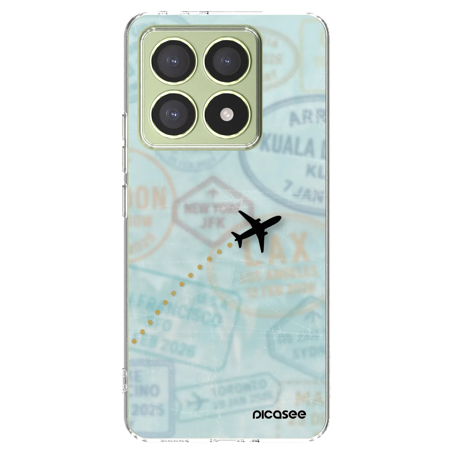 Picasee silikonowe przeźroczyste etui na Xiaomi 14T - FLIGHT PATH
