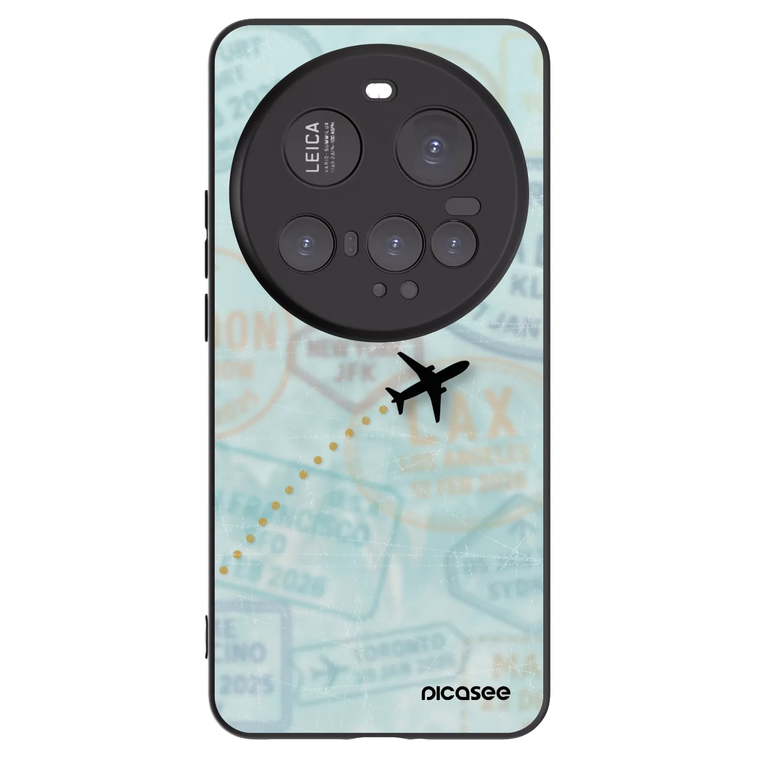 Picasee silikonowe czarne etui na Xiaomi 15 Ultra - FLIGHT PATH