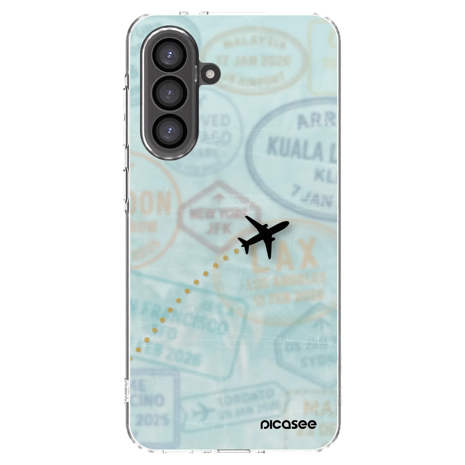 Picasee silikonowe przeźroczyste etui na Samsung Galaxy A56 5G A566B - FLIGHT PATH