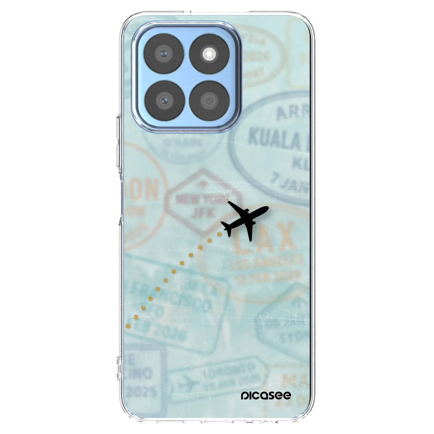 Picasee silikonowe przeźroczyste etui na Honor X8c - FLIGHT PATH