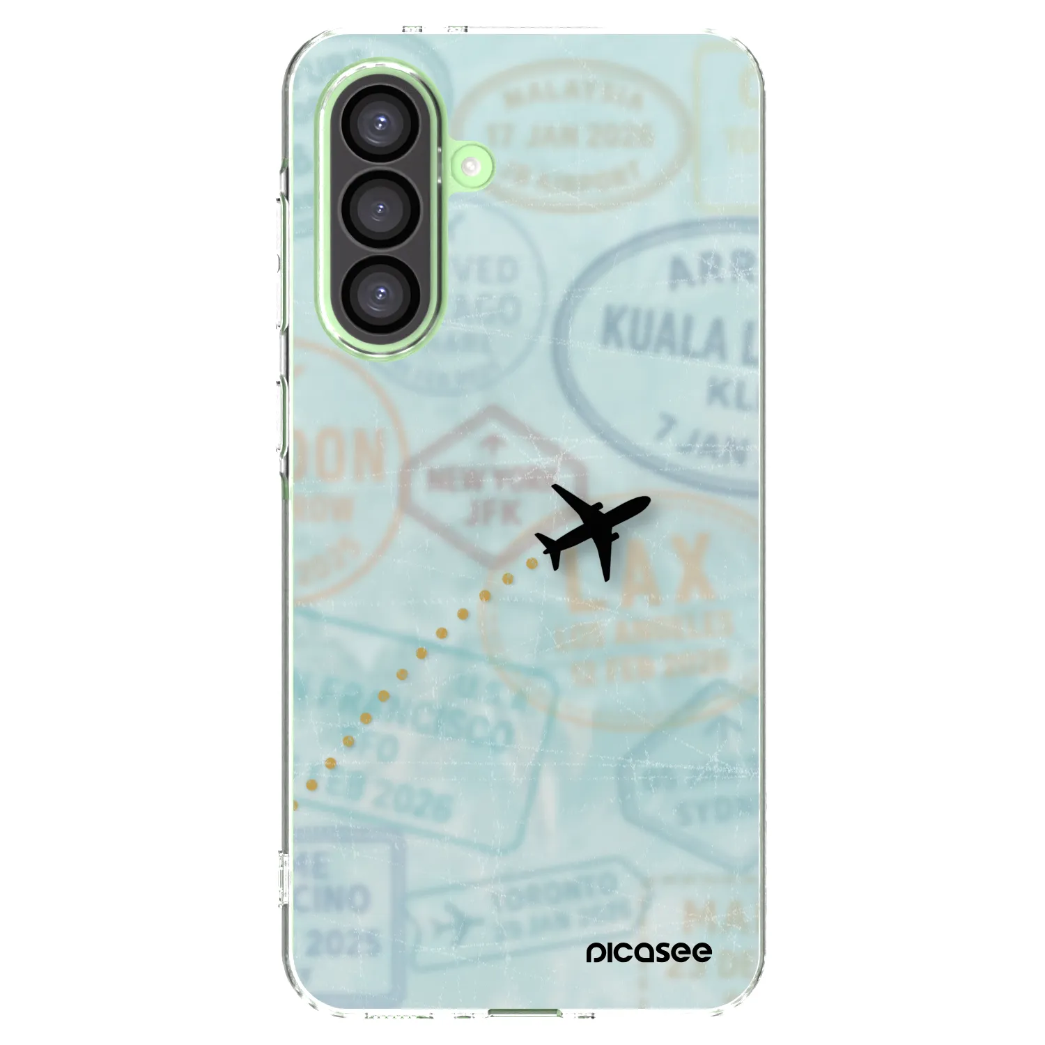 Picasee silikonowe przeźroczyste etui na Samsung Galaxy A26 5G A266B - FLIGHT PATH