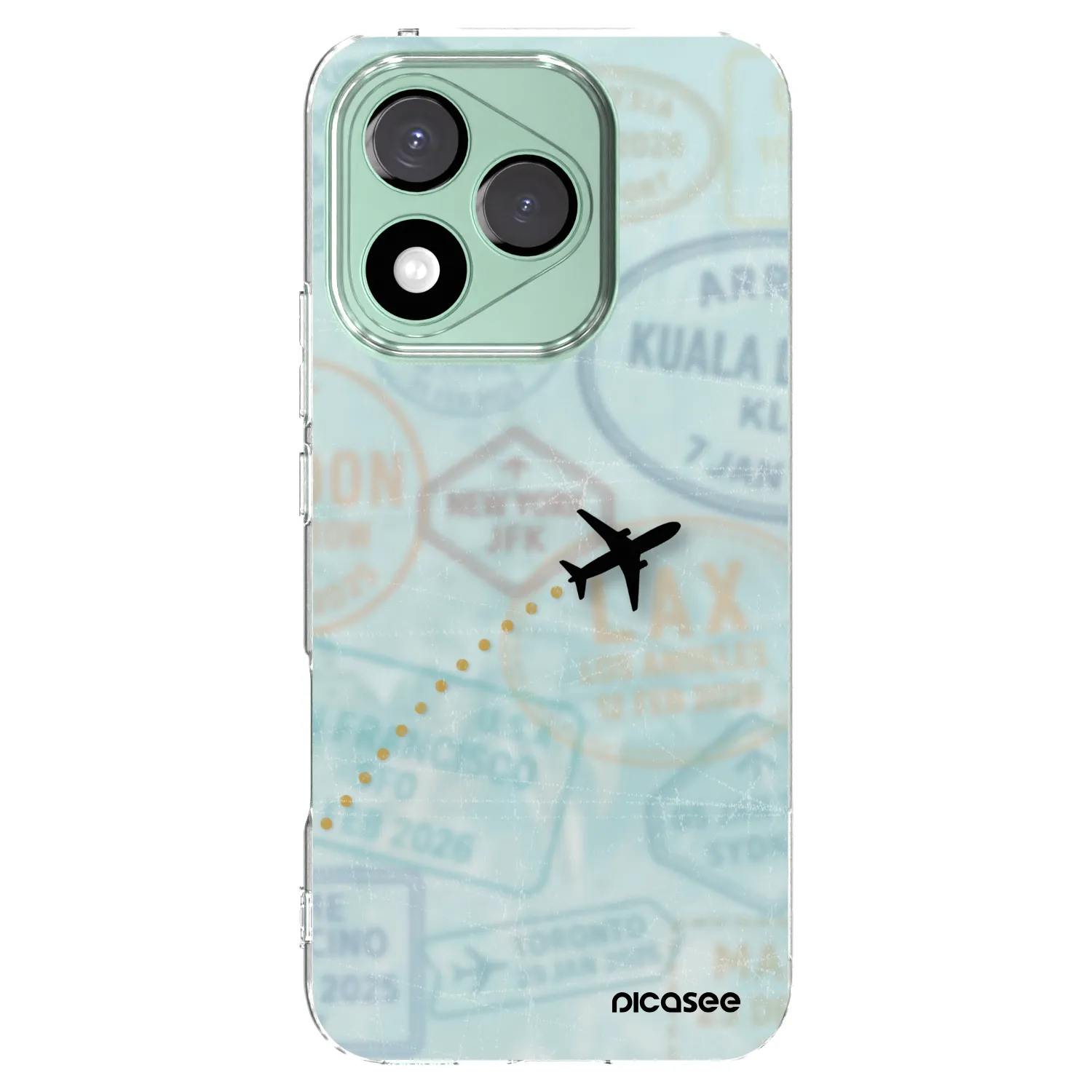 Picasee silikonowe przeźroczyste etui na Honor 400 Lite 5G - FLIGHT PATH
