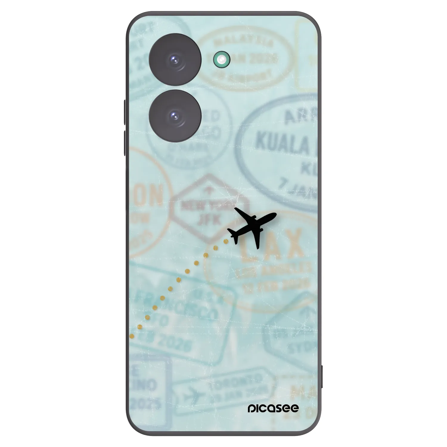Picasee silikonowe czarne etui na Xiaomi Redmi A5 - FLIGHT PATH