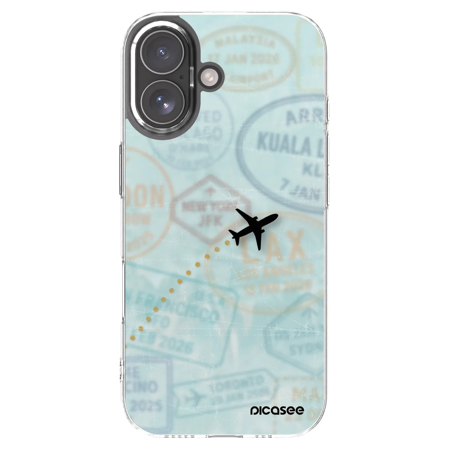Picasee silikonowe przeźroczyste etui na Apple iPhone 17 - FLIGHT PATH