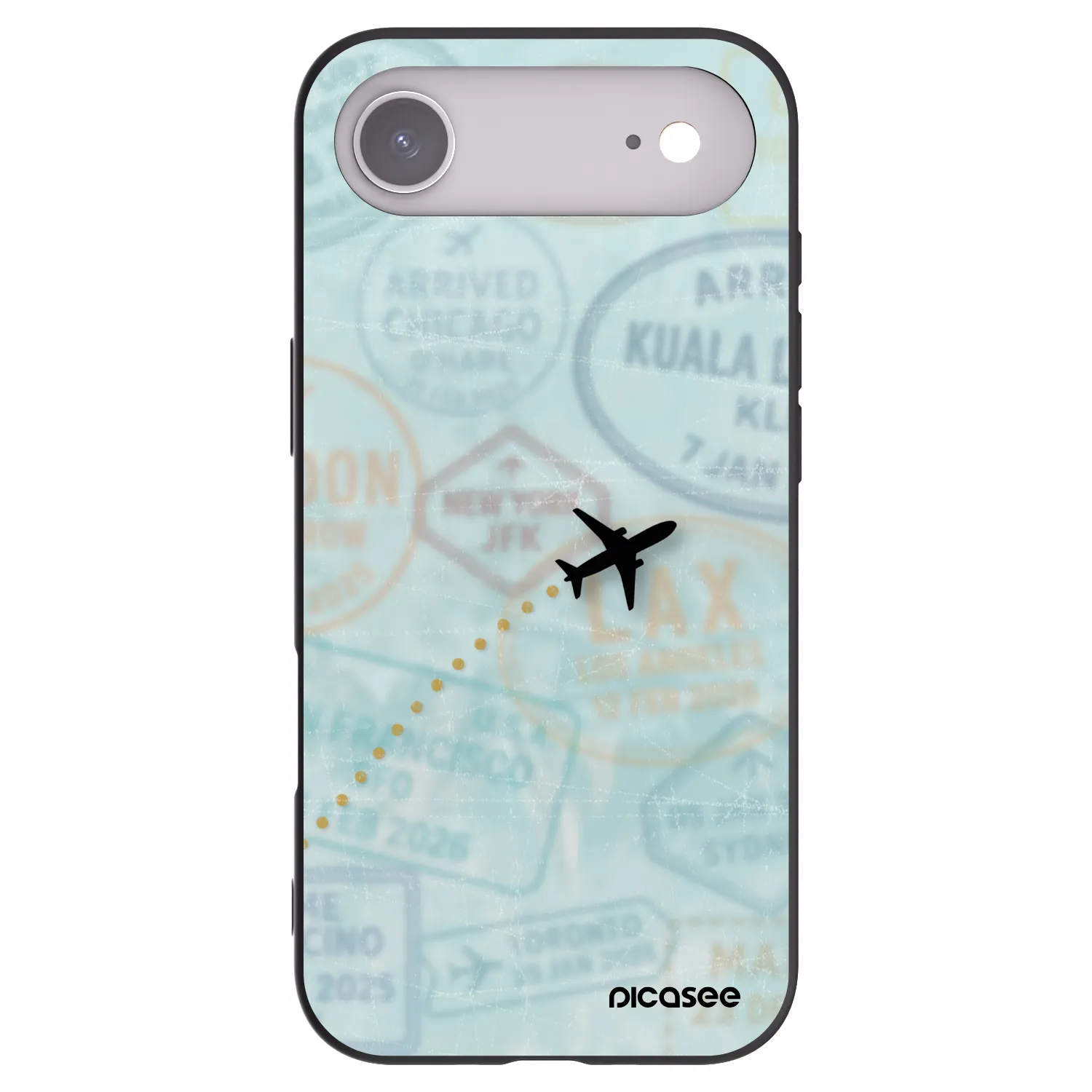 Picasee silikonowe czarne etui na Apple iPhone Air - FLIGHT PATH