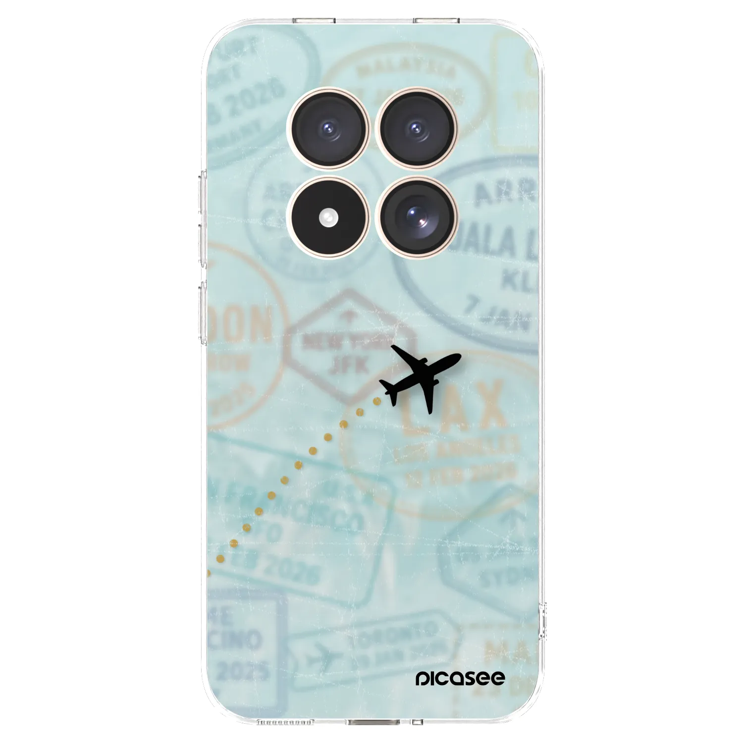 Picasee silikonowe przeźroczyste etui na Xiaomi Redmi Note 15 Pro 4G - FLIGHT PATH