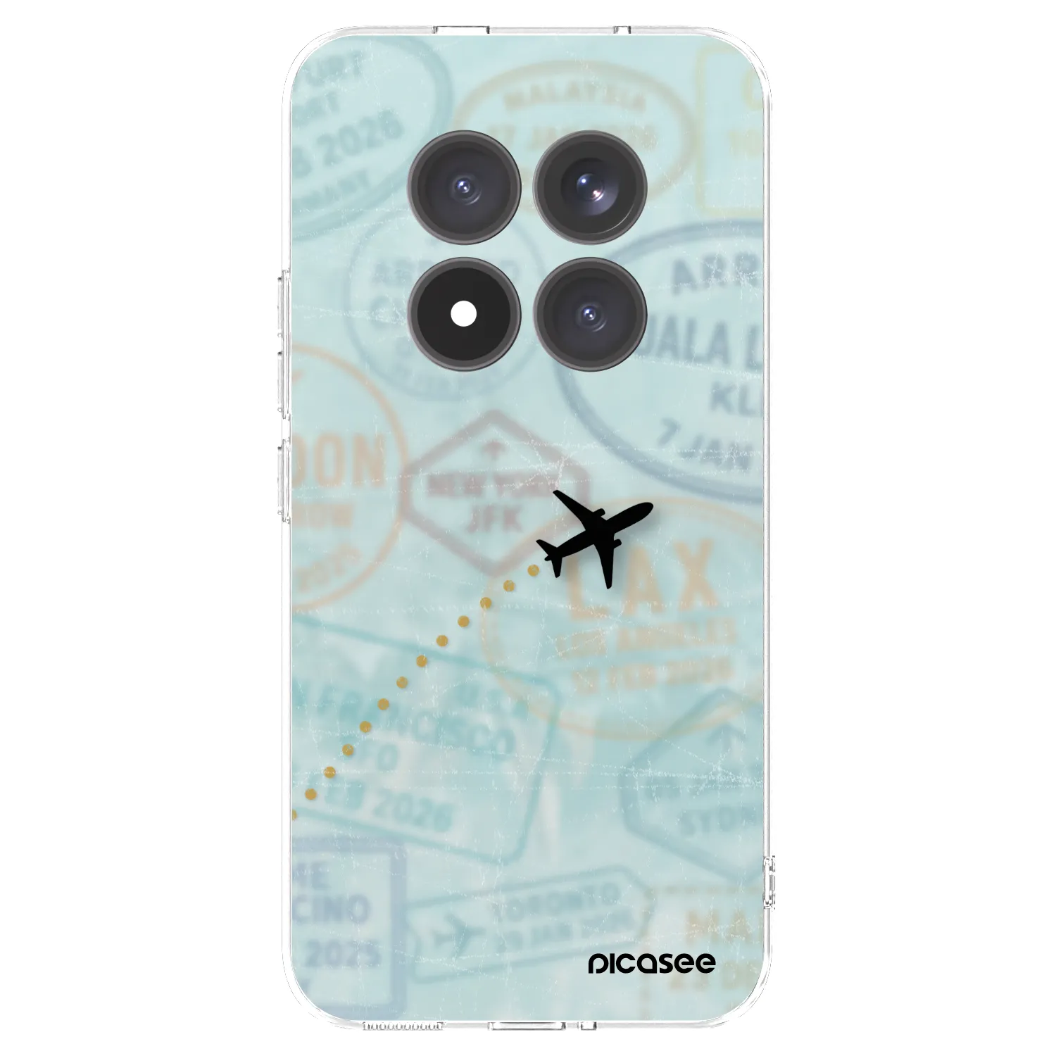 Picasee silikonowe przeźroczyste etui na Xiaomi Redmi Note 15 Pro+ - FLIGHT PATH