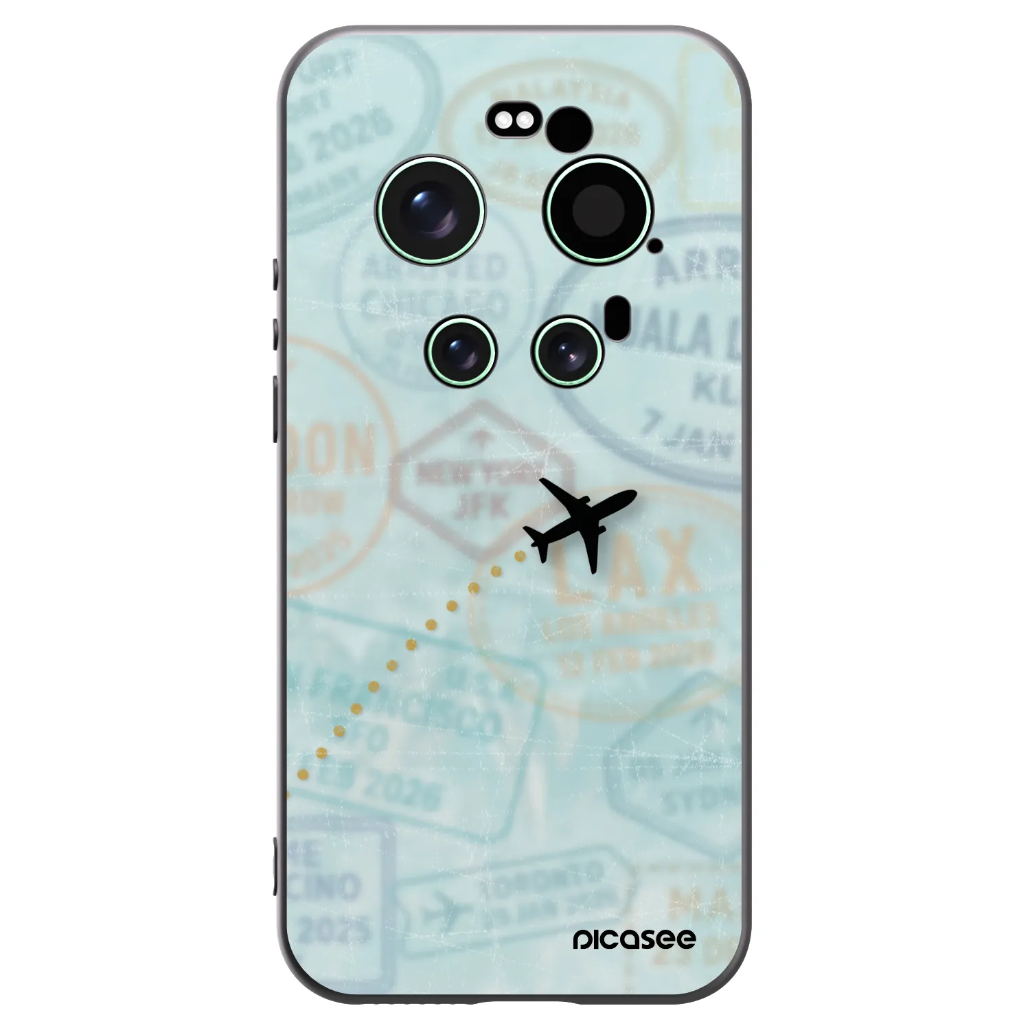 Picasee silikonowe czarne etui na Xiaomi 17 Ultra - FLIGHT PATH