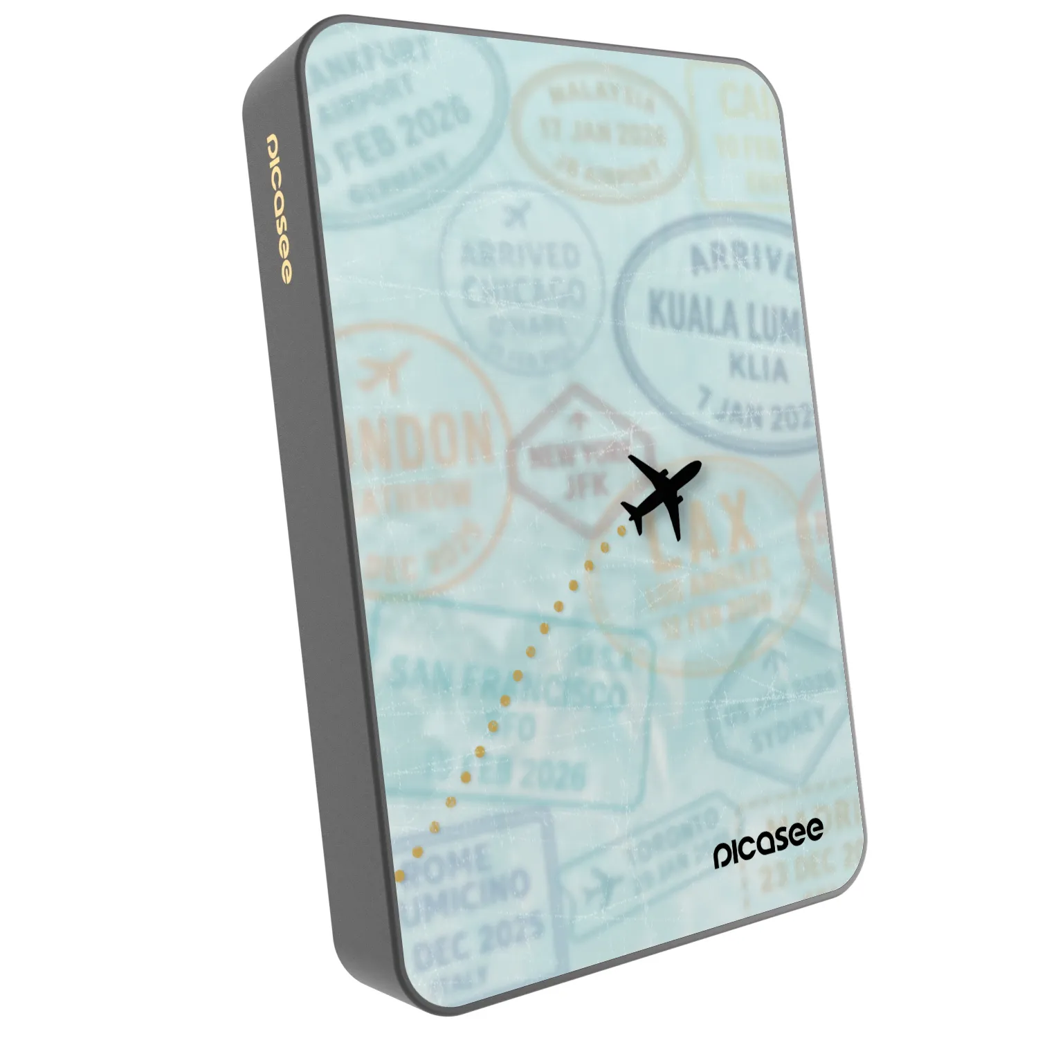Picasee Powerbank z MagSafe 10 000 mAh Szary - FLIGHT PATH