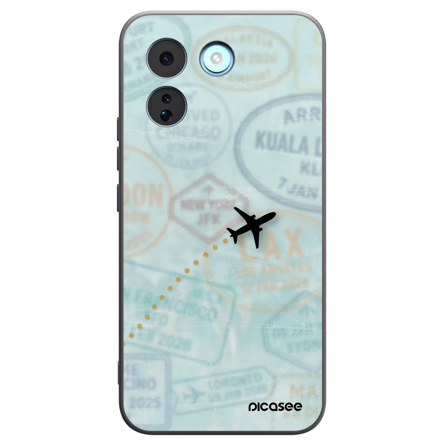 Picasee silikonowe czarne etui na Xiaomi Redmi Note 17 Pro MAX 5G - FLIGHT PATH