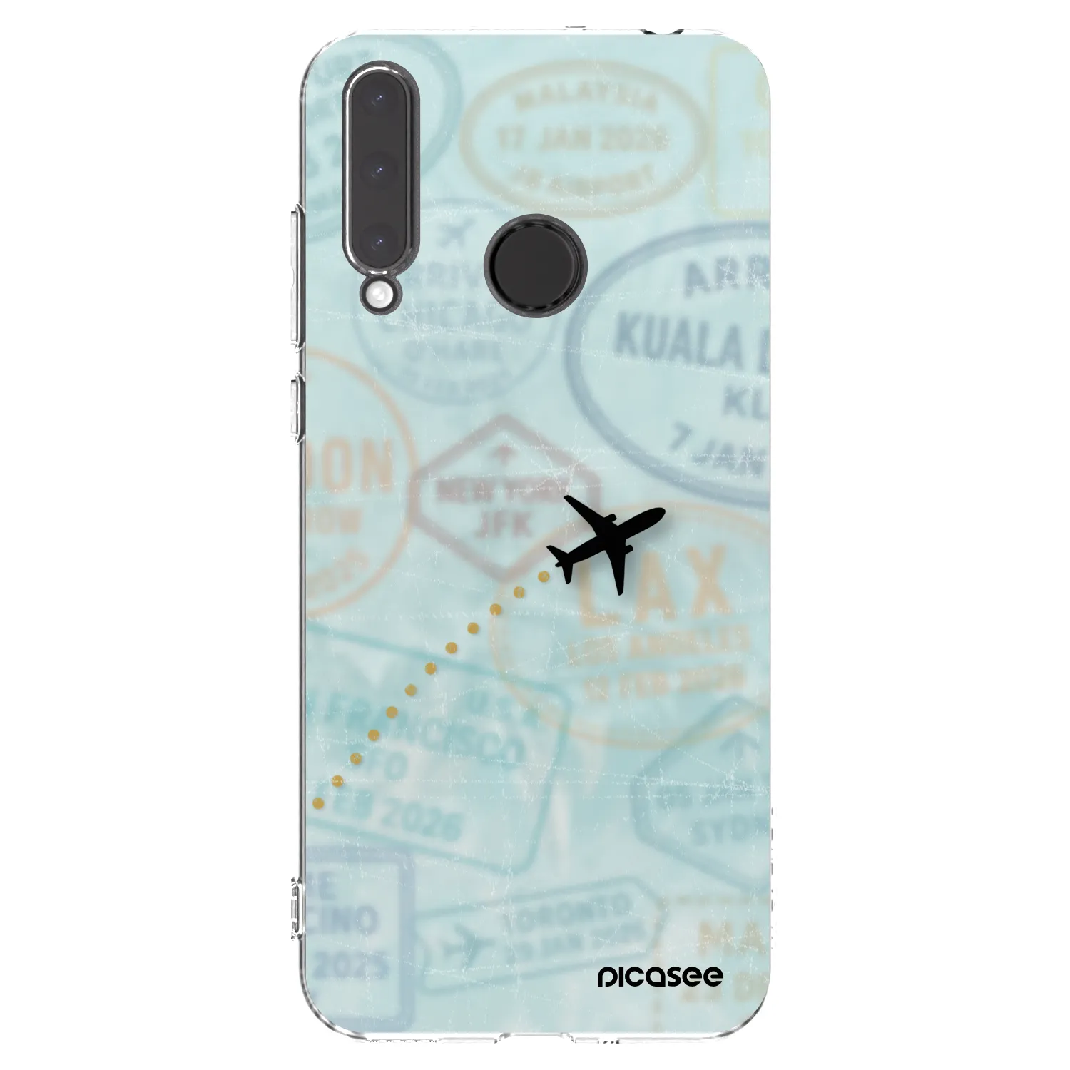 Picasee silikonowe przeźroczyste etui na Honor 20 Lite - FLIGHT PATH