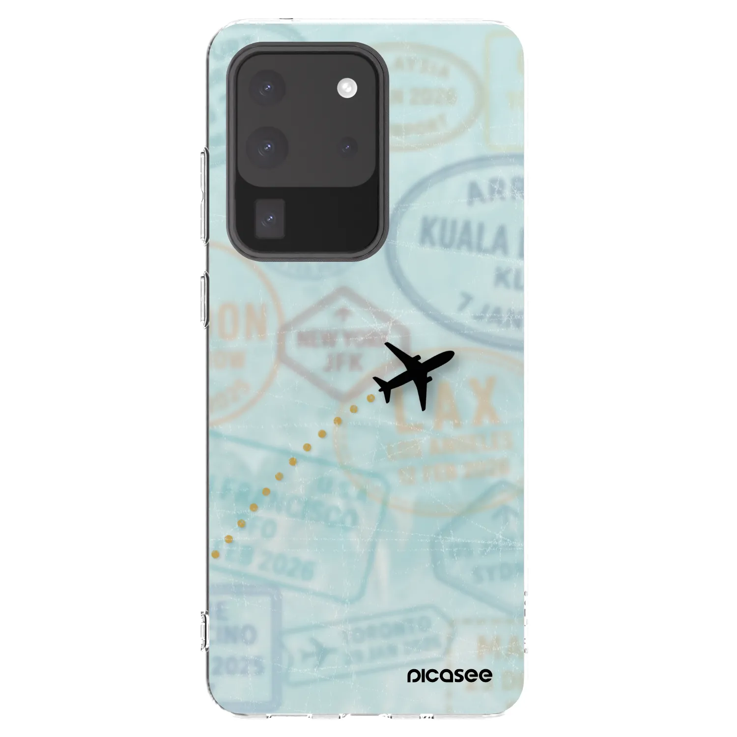 Picasee silikonowe przeźroczyste etui na Samsung Galaxy S20 Ultra 5G G988F - FLIGHT PATH