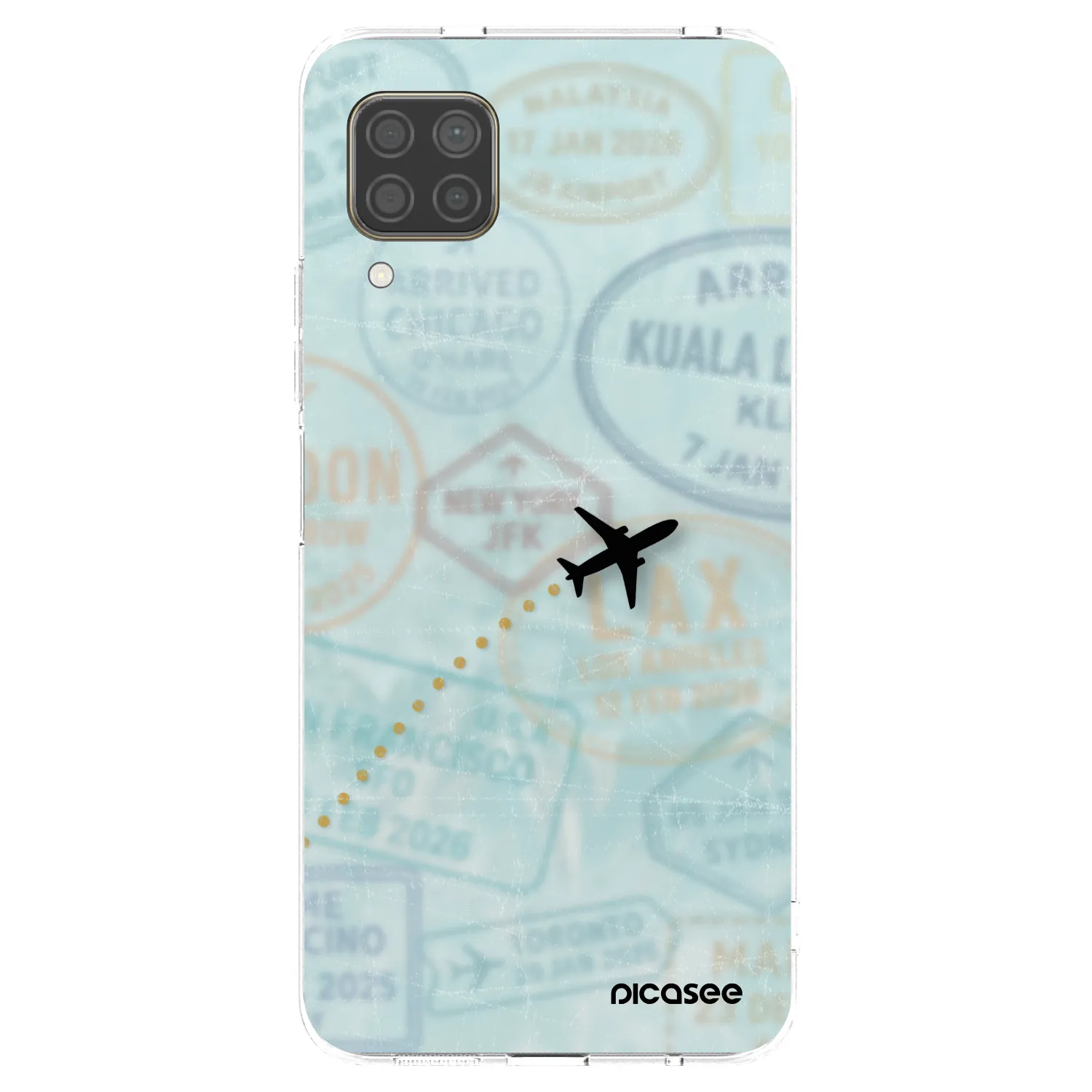 Picasee silikonowe przeźroczyste etui na Huawei P40 Lite - FLIGHT PATH
