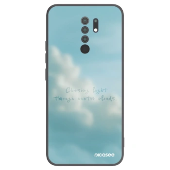 Picasee silikonowe czarne etui na Xiaomi Redmi 9 - CHASiNG LIGHT