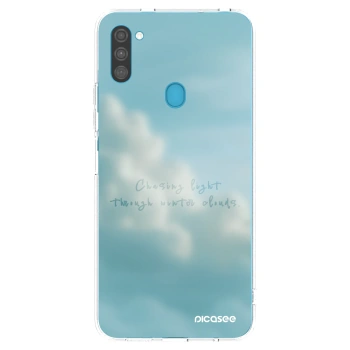 Picasee silikonowe przeźroczyste etui na Samsung Galaxy M11 - CHASiNG LIGHT