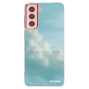 Picasee silikonowe przeźroczyste etui na Samsung Galaxy S21 5G G991B - CHASiNG LIGHT
