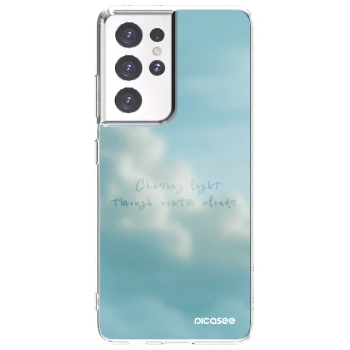 Picasee silikonowe przeźroczyste etui na Samsung Galaxy S21 Ultra 5G G998B - CHASiNG LIGHT