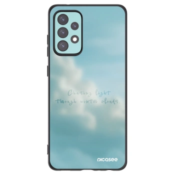 Picasee silikonowe czarne etui na Samsung Galaxy A72 A725F - CHASiNG LIGHT