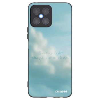 Picasee silikonowe czarne etui na Honor X8 4G - CHASiNG LIGHT
