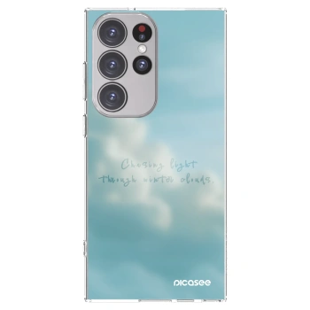 Picasee silikonowe przeźroczyste etui na Samsung Galaxy S23 Ultra 5G - CHASiNG LIGHT
