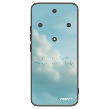 Picasee silikonowe czarne etui na Honor Magic5 Lite 5G - CHASiNG LIGHT