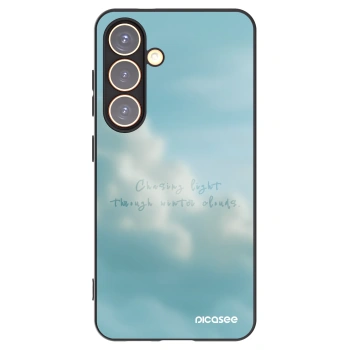 Picasee silikonowe czarne etui na Samsung Galaxy S24 S921B 5G - CHASiNG LIGHT